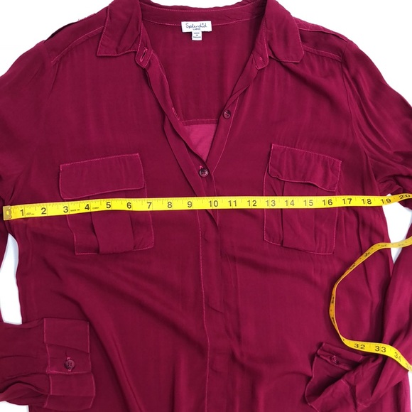 Splendid shirt - half button-up with collar - fuchsia - L - Picture 6 of 8